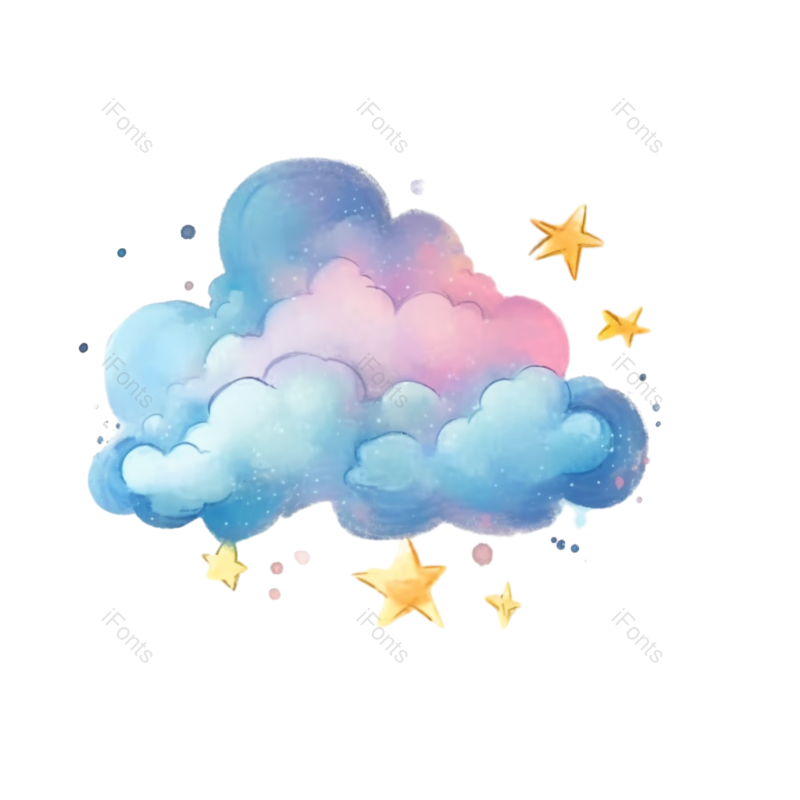 元素图片,卡通元素,天空PNG,可爱星星免抠素材